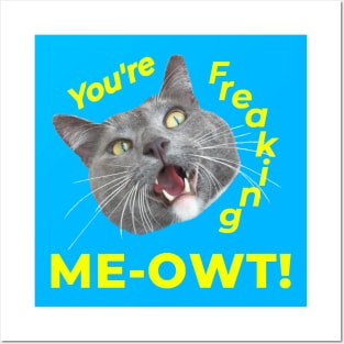 You're Freaking Meowt! Surprised Kitty Posters and Art